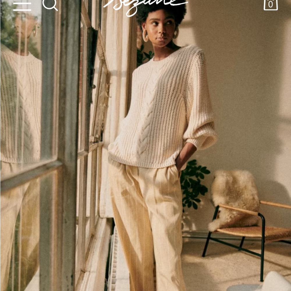 Sezane Cotton Sweater